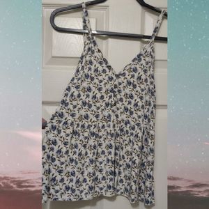 💙American Eagle Soft & Sexy Floral Babydoll Tank